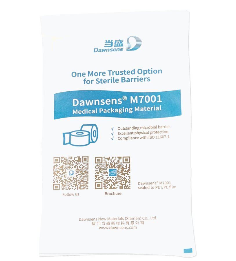 Rollo de material Dawnsens M7001 para envase médico